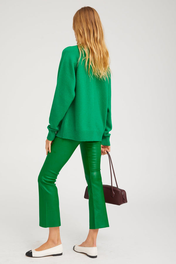Sprwmn Cashmere Boyfriend Sweater KELLY GREEN