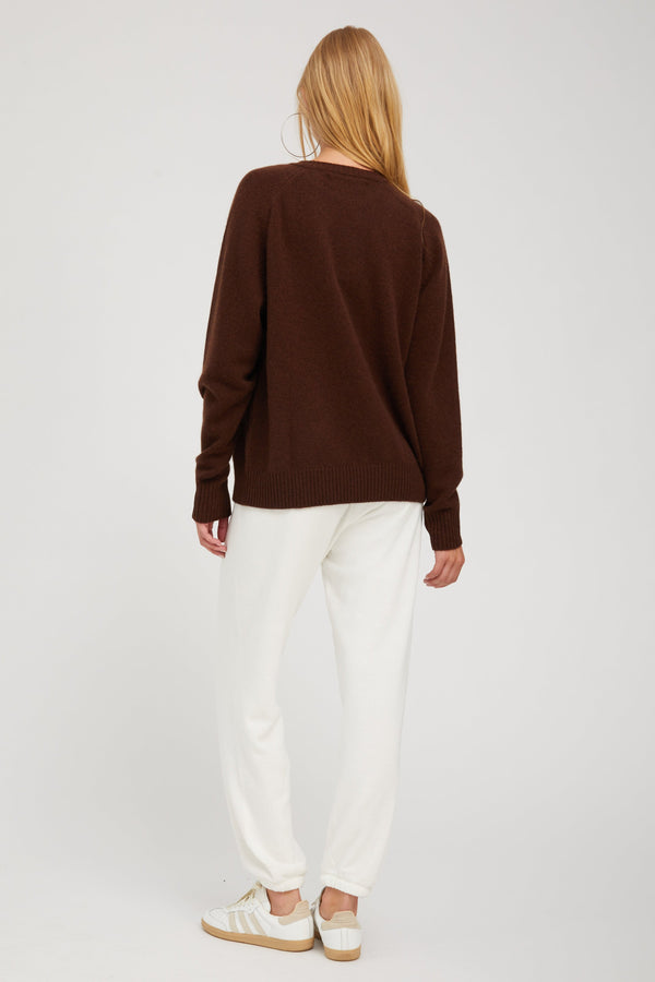 Sprwmn Cashmere Boyfriend Sweater Mocha