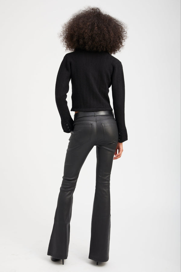 Sprwmn Cashmere Collared Cardigan Black