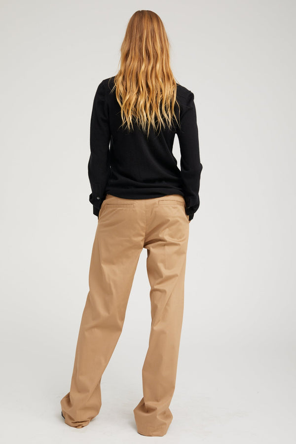 Sprwmn Cashmere Fonda Button Down BLACK