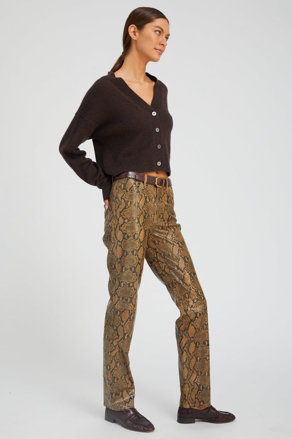 Sprwmn Cashmere Mia Cardigan COFFEE