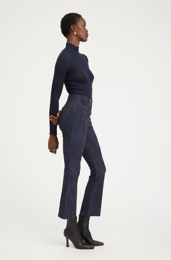 Sprwmn Cashmere Mock Neck Navy