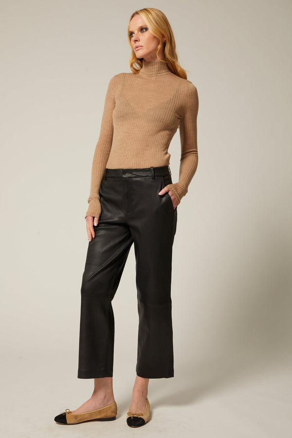 Sprwmn Cashmere Mock Neck Tan