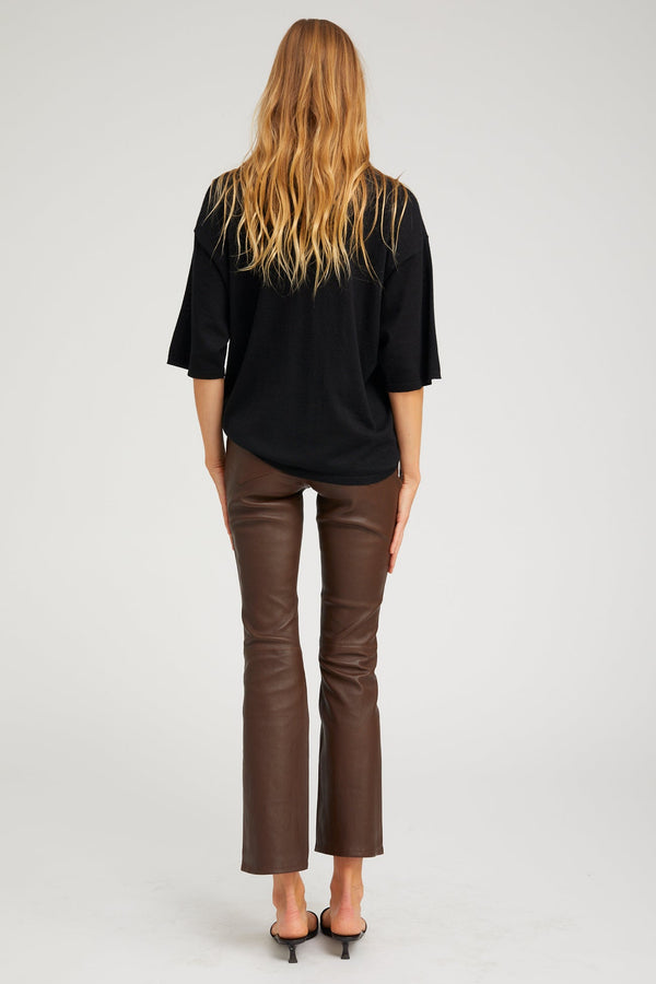 Sprwmn Cashmere Oversized Polo BLACK