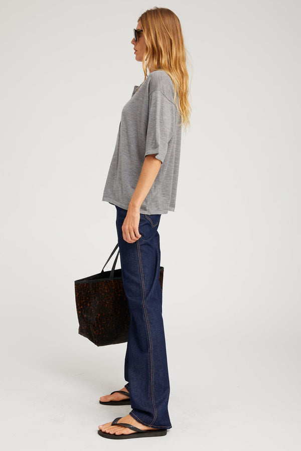 Sprwmn Cashmere Oversized Polo GREY