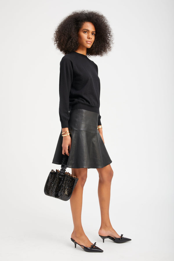 Sprwmn Cashmere Raglan Sweater BLACK