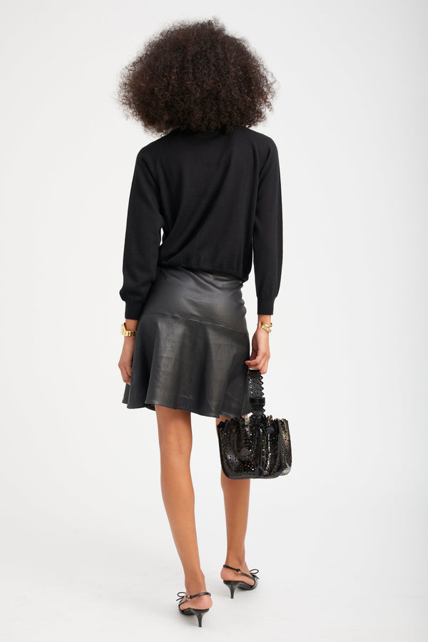 Sprwmn Cashmere Raglan Sweater BLACK