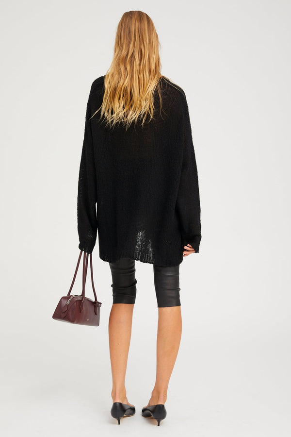 Sprwmn Cashmere Silk Jade Sweater BLACK