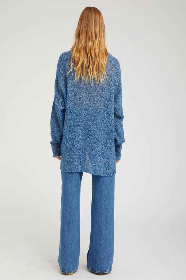 Sprwmn Cashmere Silk Jade Sweater INDIGO