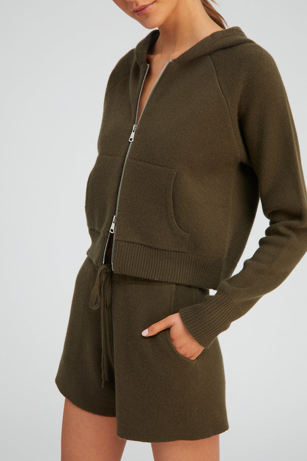 Sprwmn Cashmere Sweatshorts OLIVE