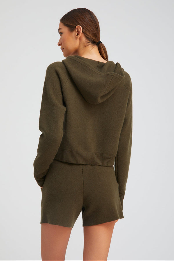 Sprwmn Cashmere Sweatshorts OLIVE