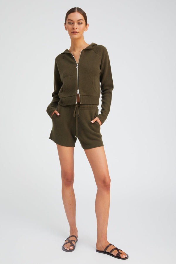 sprwmn Cashmere Sweatshorts OLIVE