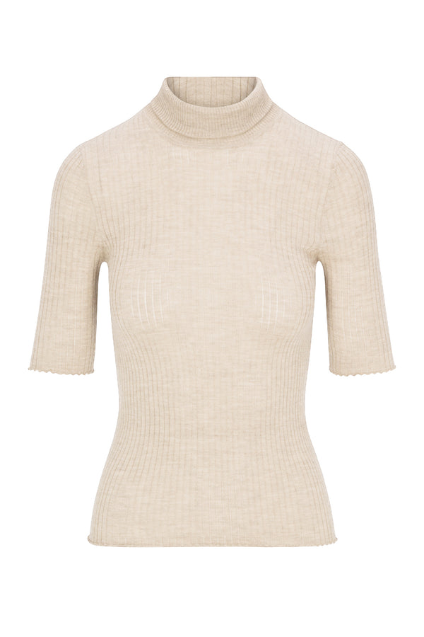 Sprwmn Cashmere Turtleneck Chalk