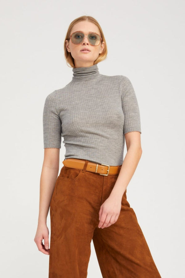 sprwmn Cashmere Turtleneck GREY