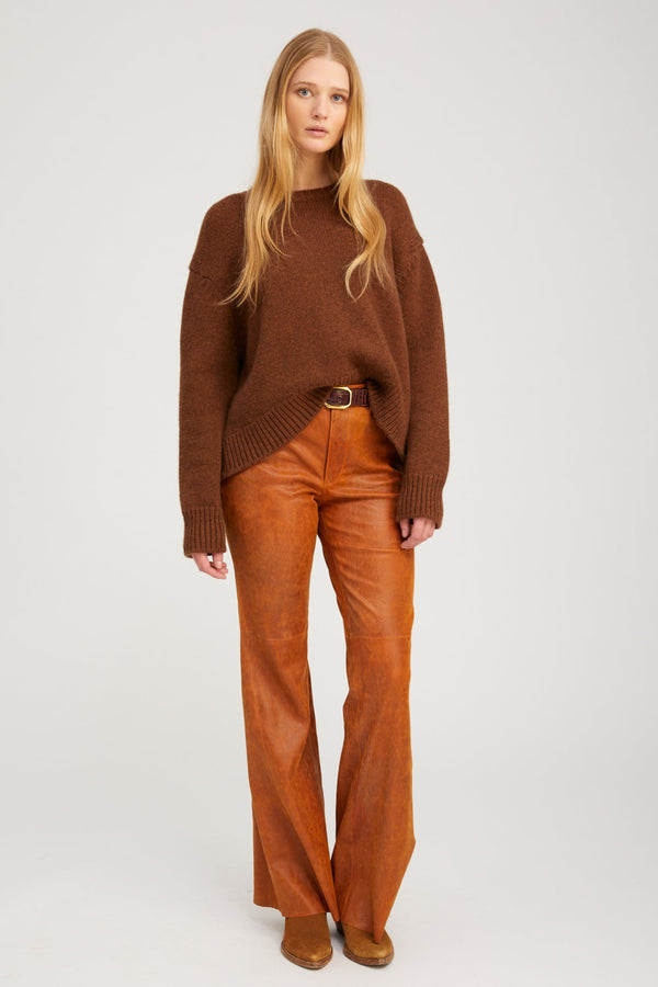 Sprwmn Cedar Leather Patch Flare CEDAR