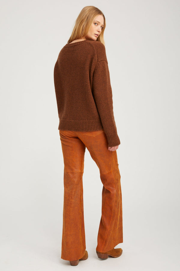 Sprwmn Cedar Leather Patch Flare CEDAR