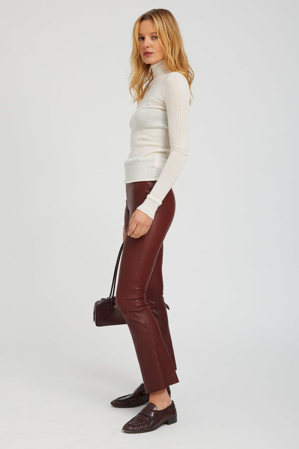 Sprwmn Chalk Cashmere Mock Neck