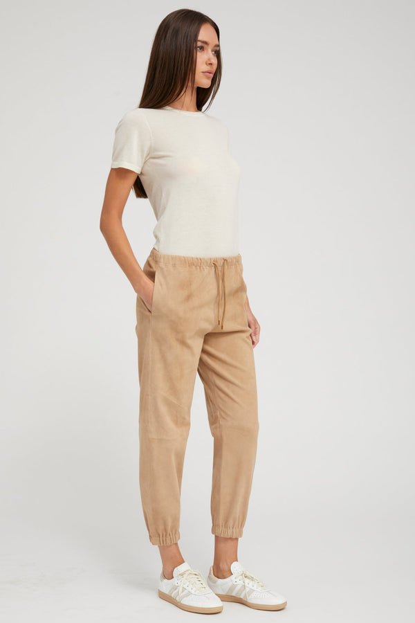 Sprwmn Chalk Ultra Fine Cashmere Tee Chalk