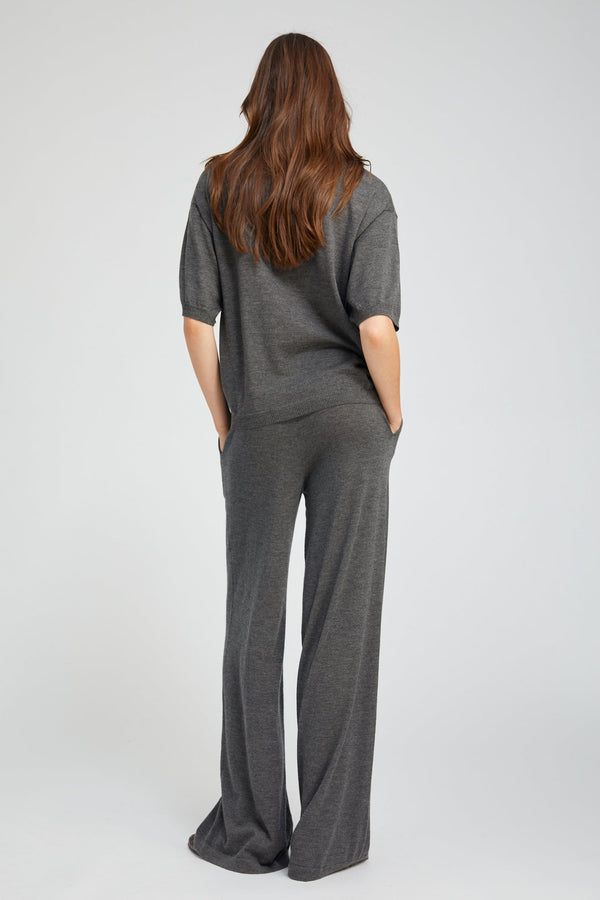 Sprwmn Charcoal Cashmere Boxy Tee CHARCOAL