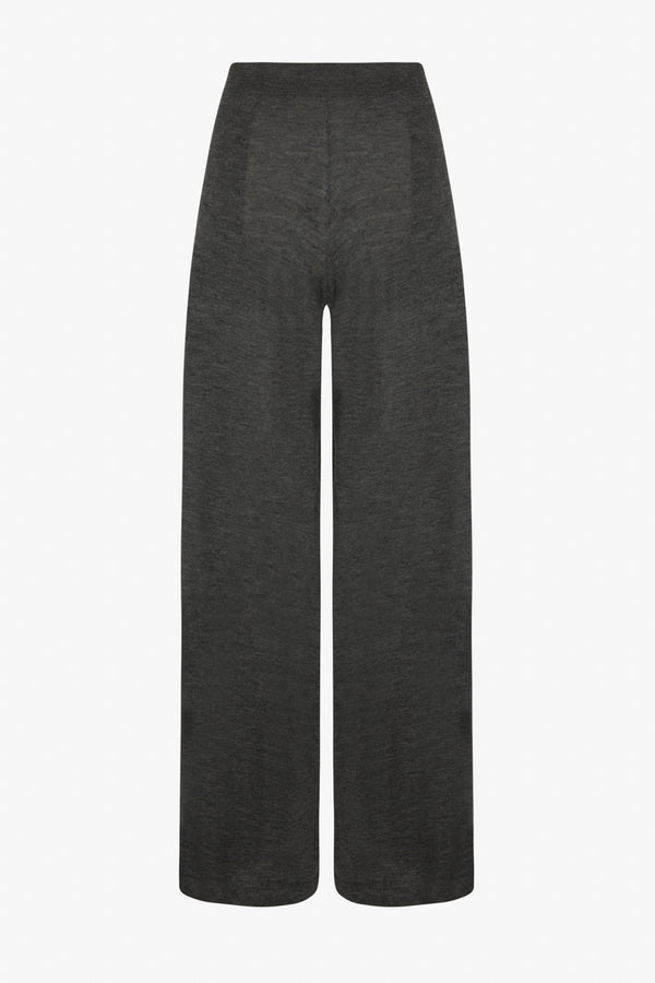 Sprwmn Charcoal Cashmere Wide Leg Pants CHARCOAL