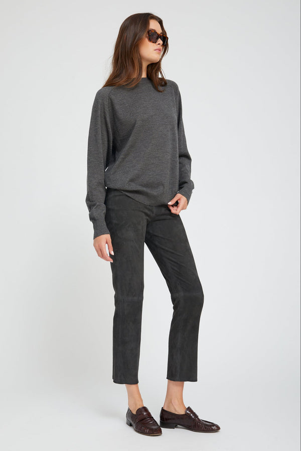 Sprwmn Charcoal Suede Sophia Pull On CHARCOAL