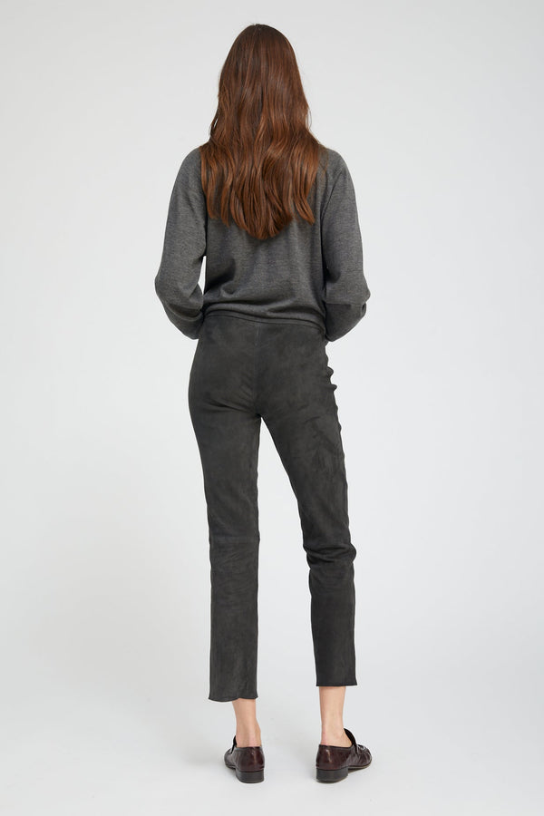 Sprwmn Charcoal Suede Sophia Pull On CHARCOAL
