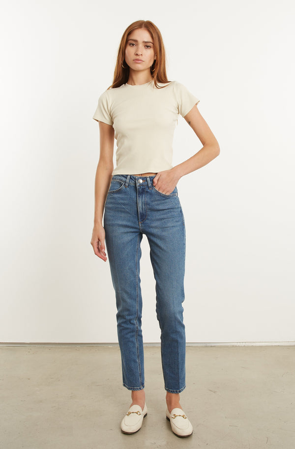 Sprwmn Charlotte Skinny Straight Leg Denim
