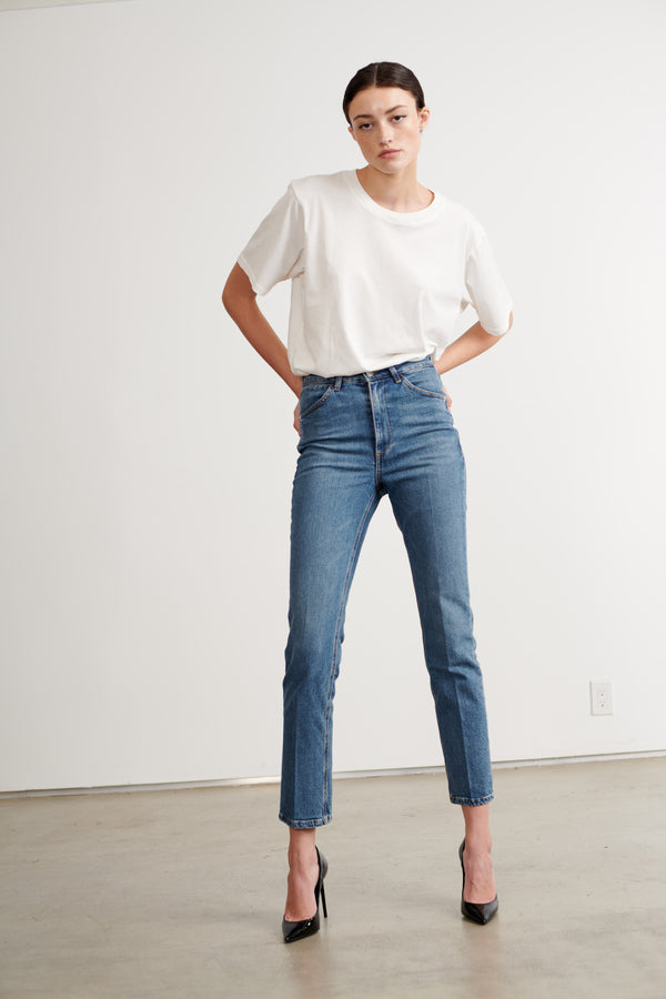 Sprwmn Charlotte Skinny Straight Leg Denim