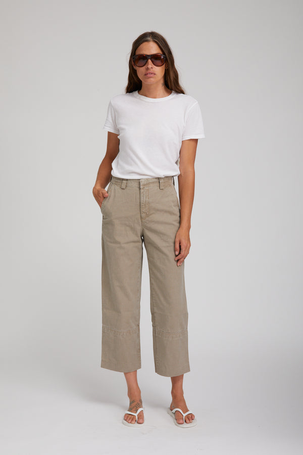 sprwmn Classic Cotton Pants Khaki