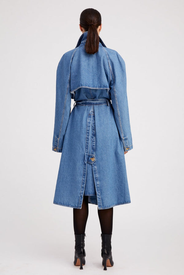 Sprwmn Coco Denim Trench Coco