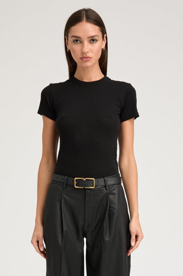 sprwmn Cotton Baby Tee Black