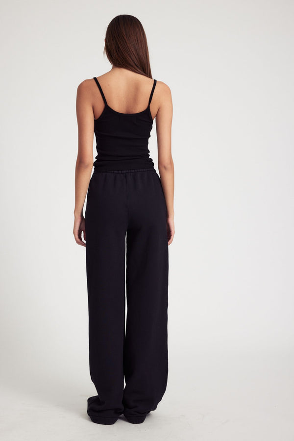 Sprwmn Cotton Baggy Sweatpants Black