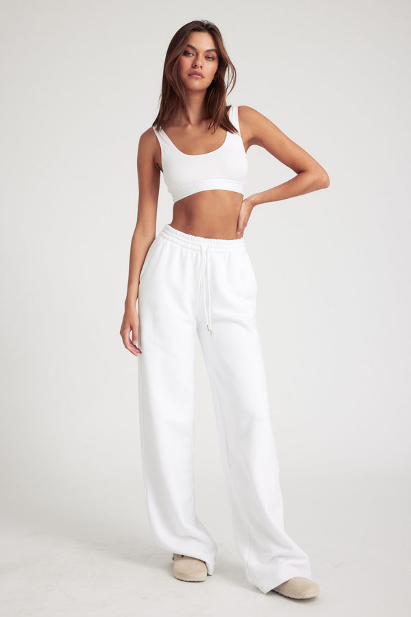 Sprwmn Cotton Baggy Sweatpants White