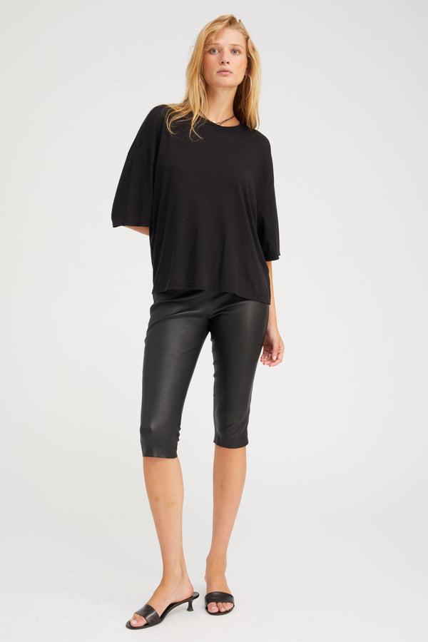 Sprwmn Cotton Boxy Tee Black