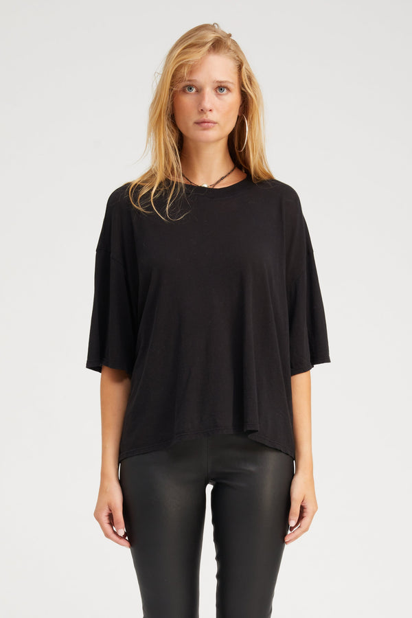 sprwmn Cotton Boxy Tee Black