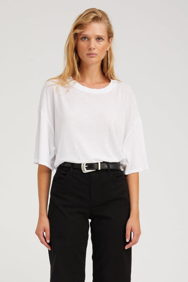 sprwmn Cotton Boxy Tee White