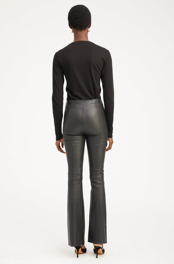 Sprwmn Cotton Long Sleeve Baby Tee Black