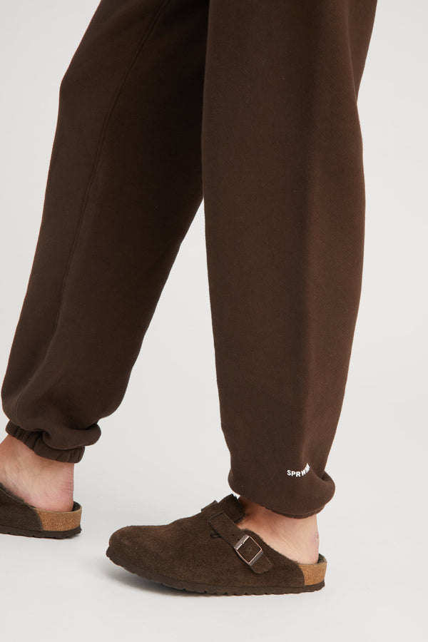 Sprwmn Cotton Mini Logo Sweatpants Americano