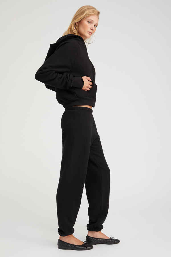 Sprwmn Cotton Mini Logo Sweatpants Black