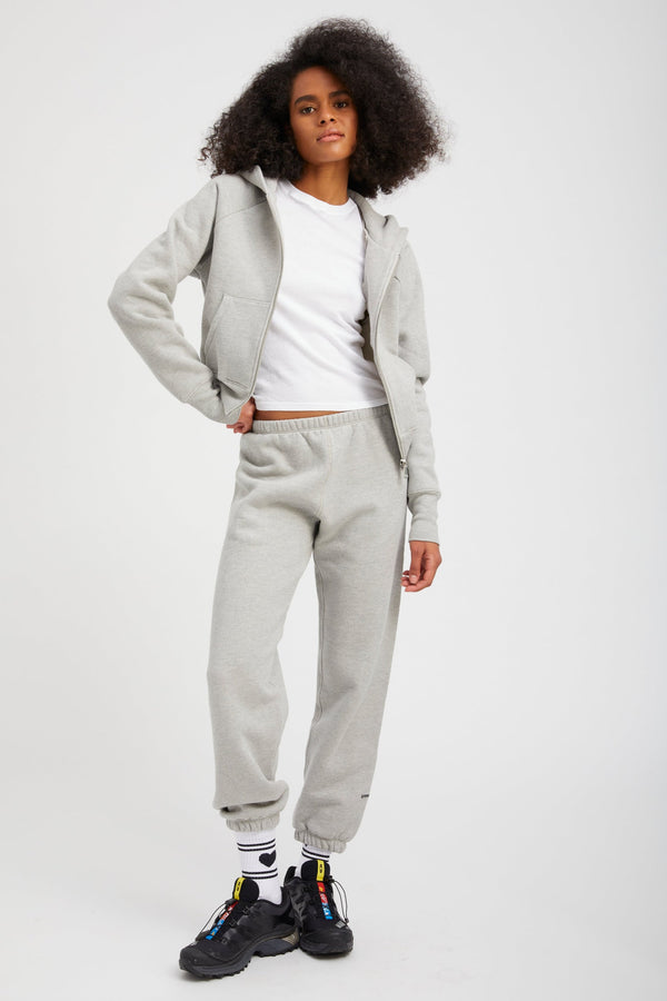 Sprwmn Cotton Mini Logo Sweatpants Heather Grey