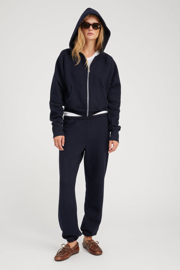 Sprwmn Cotton Mini Logo Sweatpants Navy