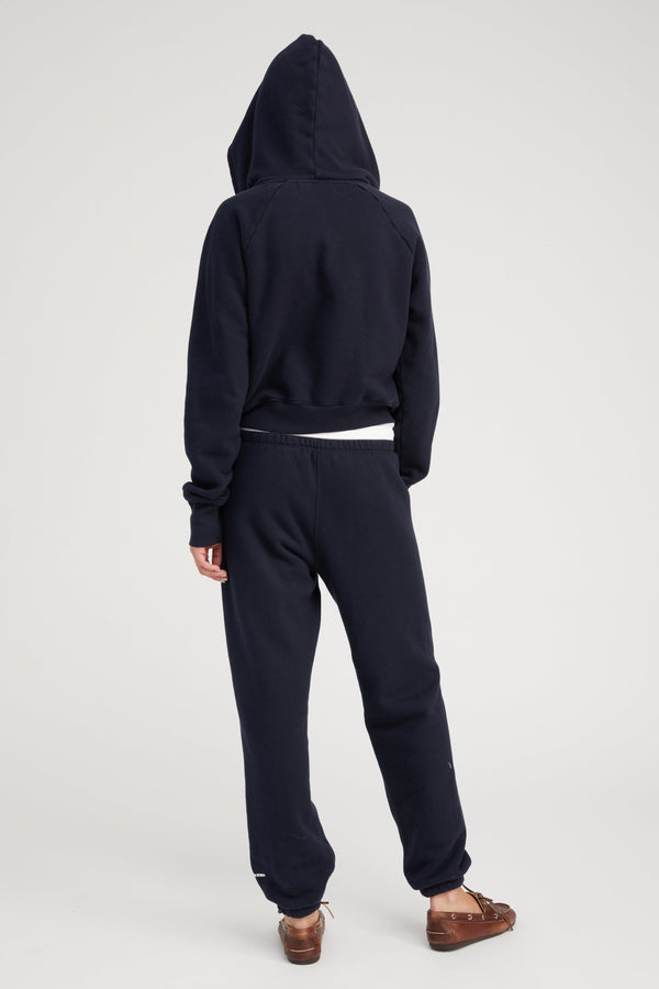 Sprwmn Cotton Mini Logo Sweatpants Navy