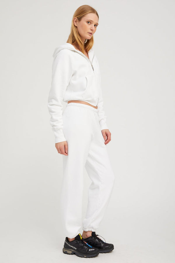 Sprwmn Cotton Mini Logo Sweatpants WHITE