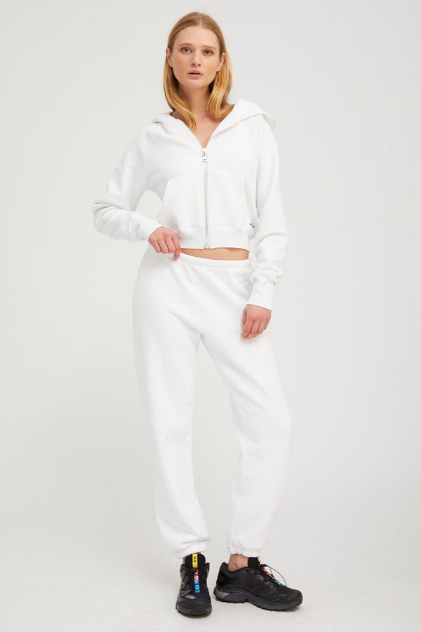 sprwmn Cotton Mini Logo Sweatpants WHITE