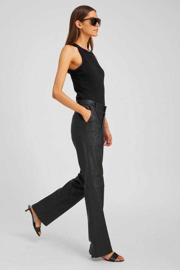 Sprwmn Cotton Racer Tank BLACK