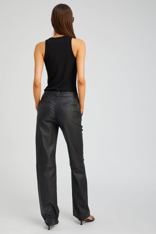 Sprwmn Cotton Racer Tank BLACK