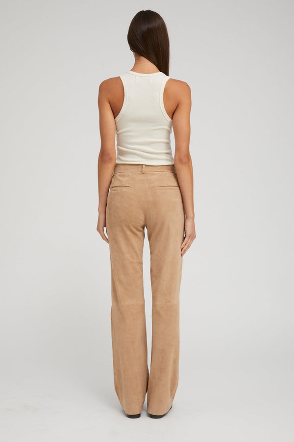 Sprwmn Creme Rib Fitted Scooped Tank Creme