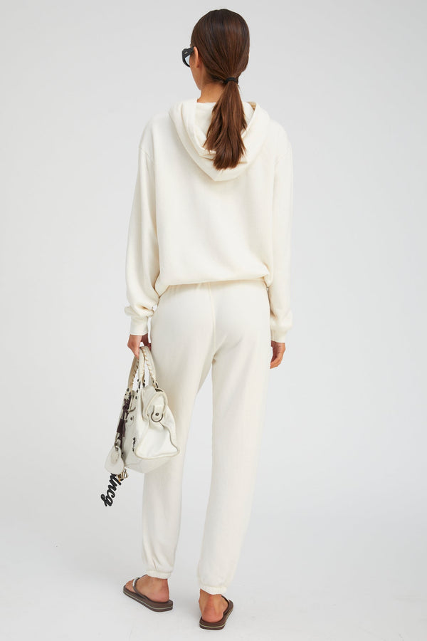 Sprwmn Creme With Black Heart Hoodie CREME/BLACK