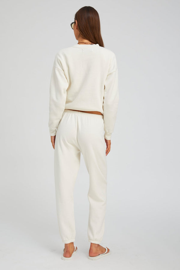 Sprwmn Creme With White Heart Sweatpants Creme