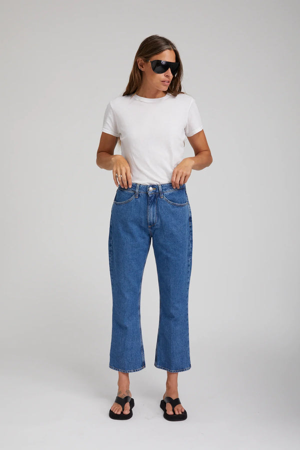Sprwmn Crop Flare Denim